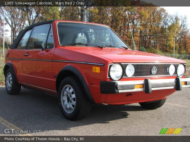 1985 Volkswagen Cabriolet  in Mars Red