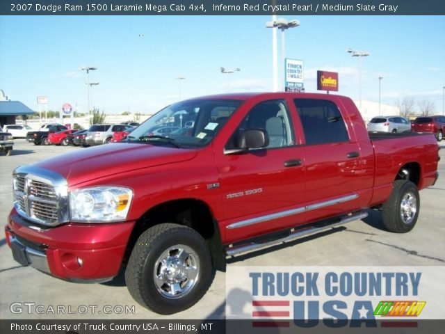 2007 Dodge Ram 1500 Laramie Mega Cab 4x4 in Inferno Red Crystal Pearl
