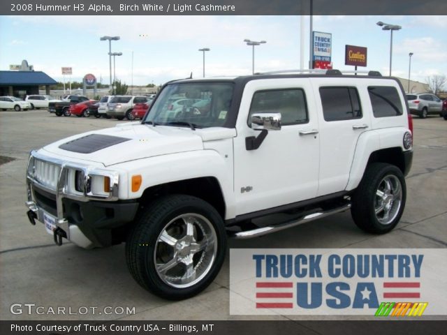 2008 Hummer H3 Alpha in Birch White