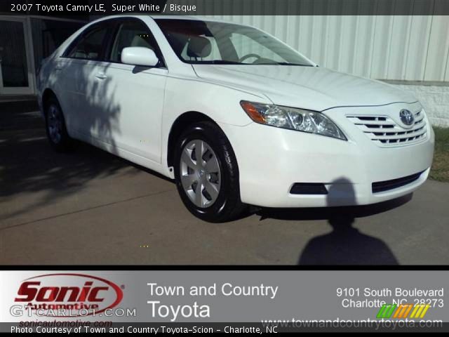 2007 Toyota Camry LE in Super White