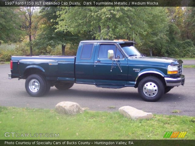1997 Ford F350 XLT Extended Cab Dually in Dark Tourmaline Metallic
