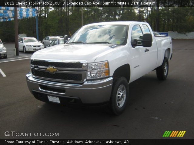 2011 Chevrolet Silverado 2500HD Extended Cab 4x4 in Summit White