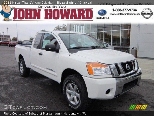 2012 Nissan Titan SV King Cab 4x4 in Blizzard White