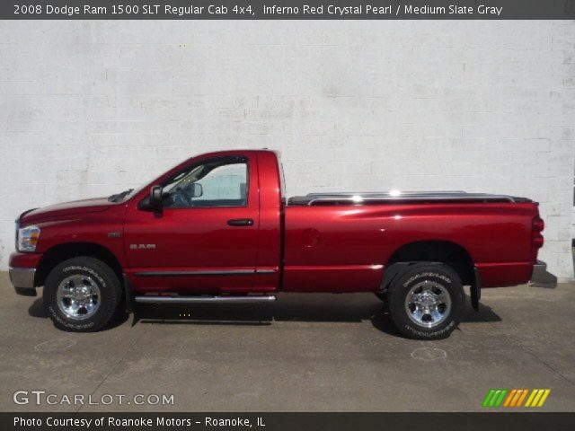 2008 Dodge Ram 1500 SLT Regular Cab 4x4 in Inferno Red Crystal Pearl