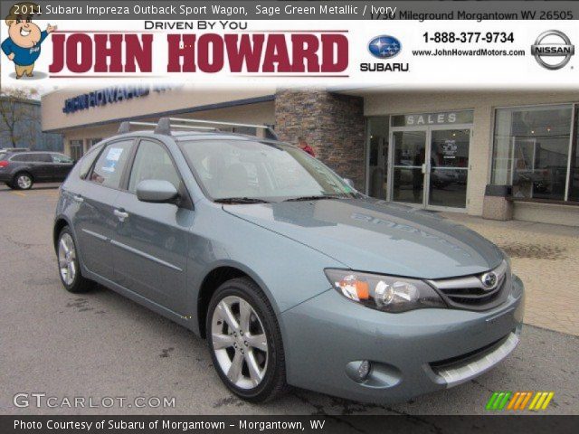 2011 Subaru Impreza Outback Sport Wagon in Sage Green Metallic