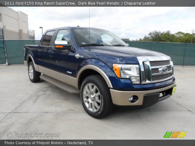 2011 Ford F150 King Ranch SuperCrew in Dark Blue Pearl Metallic
