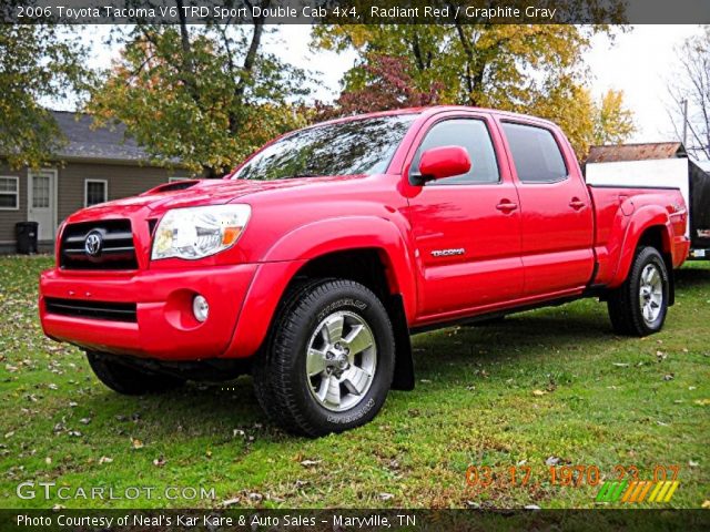 2006 Toyota Tacoma V6 TRD Sport Double Cab 4x4 in Radiant Red