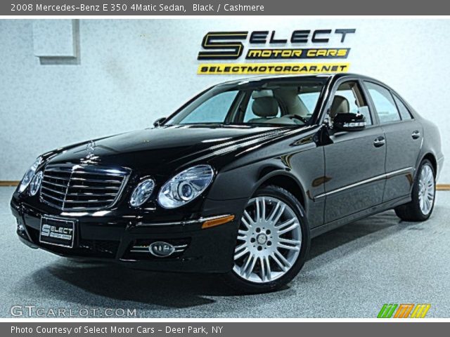 2008 Mercedes-Benz E 350 4Matic Sedan in Black