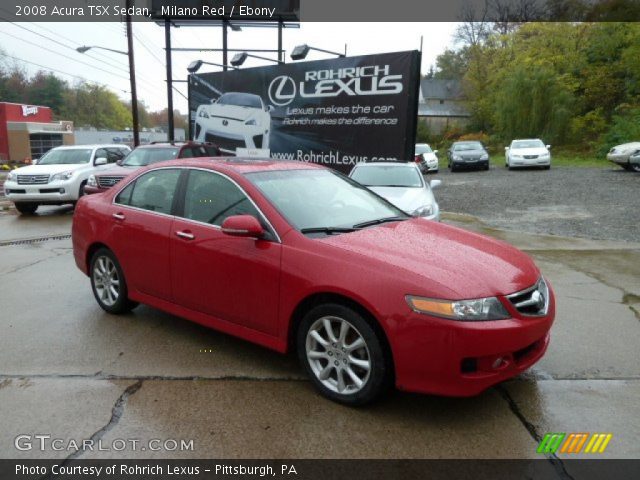 2008 Acura TSX Sedan in Milano Red