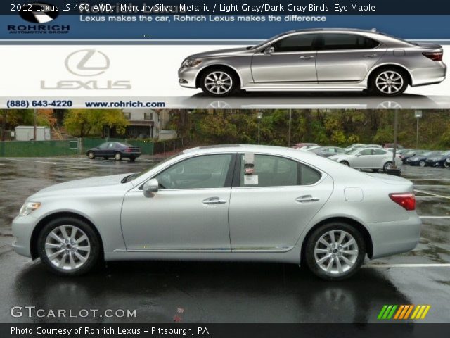 2012 Lexus LS 460 AWD in Mercury Silver Metallic