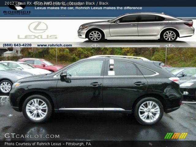 2012 Lexus RX 450h AWD Hybrid in Obsidian Black