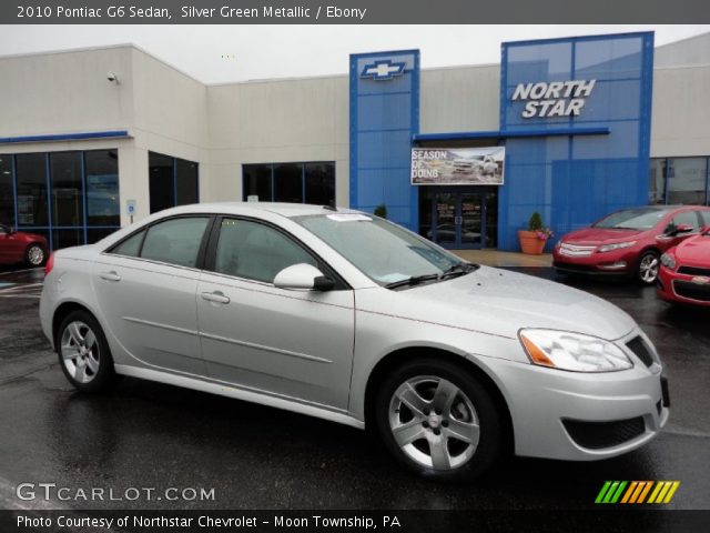 2010 Pontiac G6 Sedan in Silver Green Metallic