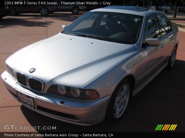 2001 BMW 5 Series 540i Sedan in Titanium Silver Metallic