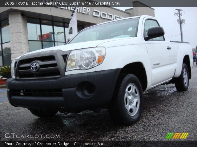 2009 Toyota Tacoma Regular Cab in Super White