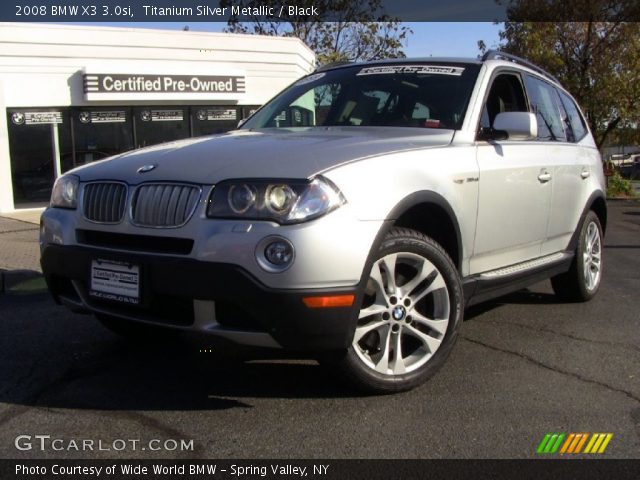 2008 BMW X3 3.0si in Titanium Silver Metallic