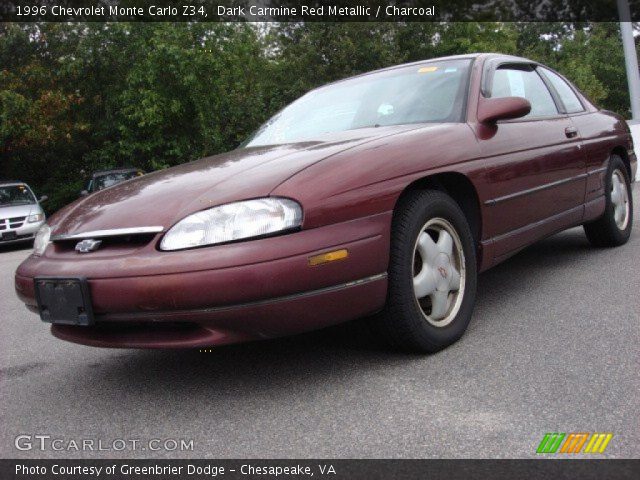 1996 Chevrolet Monte Carlo Z34 in Dark Carmine Red Metallic