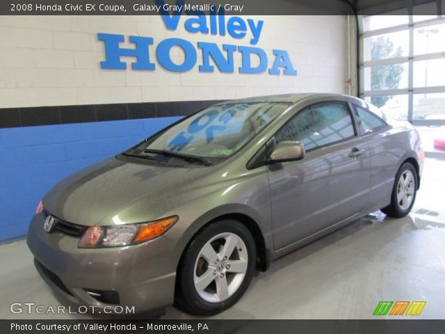 2008 Honda Civic EX Coupe in Galaxy Gray Metallic