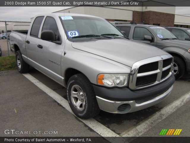 2003 Dodge Ram 1500 ST Quad Cab in Bright Silver Metallic