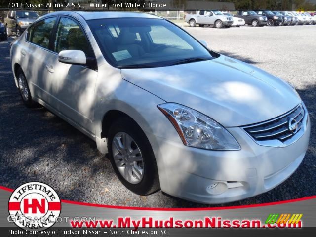 2012 Nissan Altima 2.5 SL in Winter Frost White