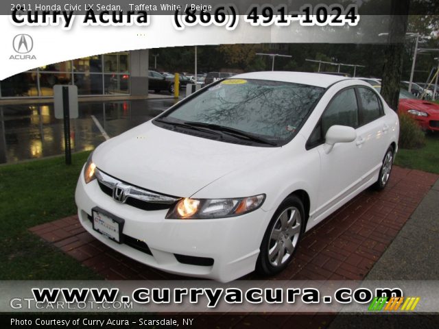 2011 Honda Civic LX Sedan in Taffeta White