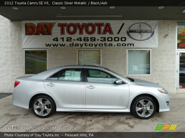2012 Toyota Camry SE V6 in Classic Silver Metallic