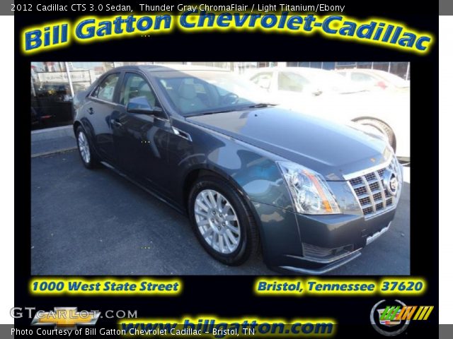 2012 Cadillac CTS 3.0 Sedan in Thunder Gray ChromaFlair
