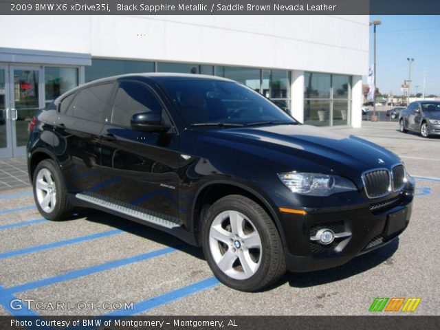 2009 BMW X6 xDrive35i in Black Sapphire Metallic