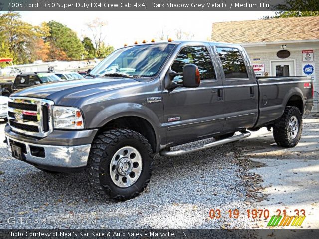 2005 Ford F350 Super Duty FX4 Crew Cab 4x4 in Dark Shadow Grey Metallic