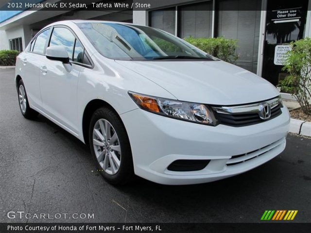2012 Honda Civic EX Sedan in Taffeta White