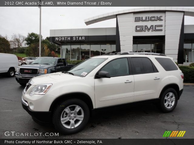 2012 GMC Acadia SLE AWD in White Diamond Tricoat