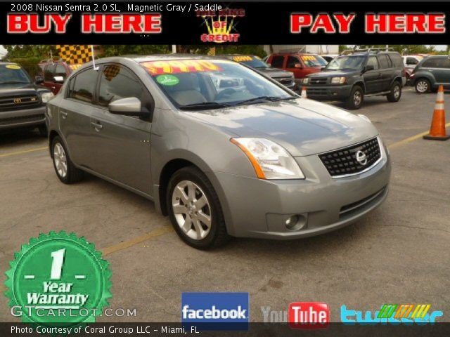 2008 Nissan Sentra 2.0 SL in Magnetic Gray