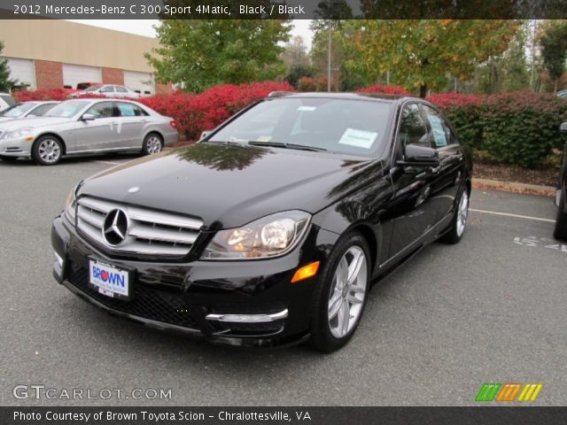 2012 Mercedes-Benz C 300 Sport 4Matic in Black