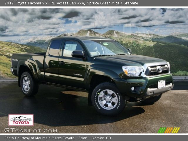 2012 Toyota Tacoma V6 TRD Access Cab 4x4 in Spruce Green Mica