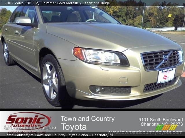 2007 Volvo S80 3.2 in Shimmer Gold Metallic