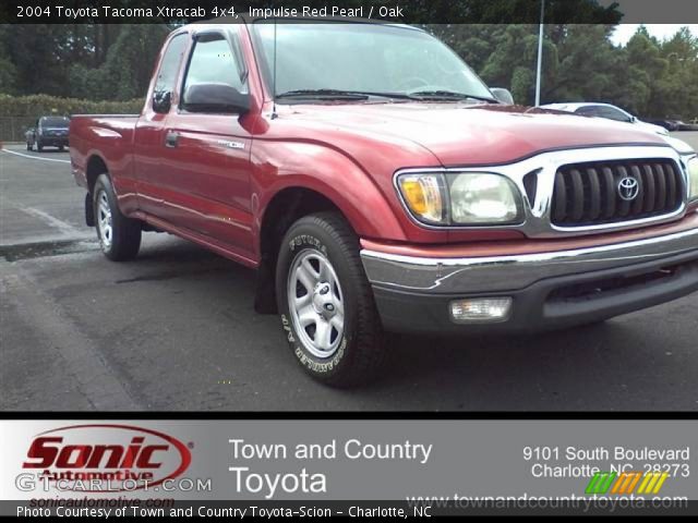 2004 Toyota Tacoma Xtracab 4x4 in Impulse Red Pearl