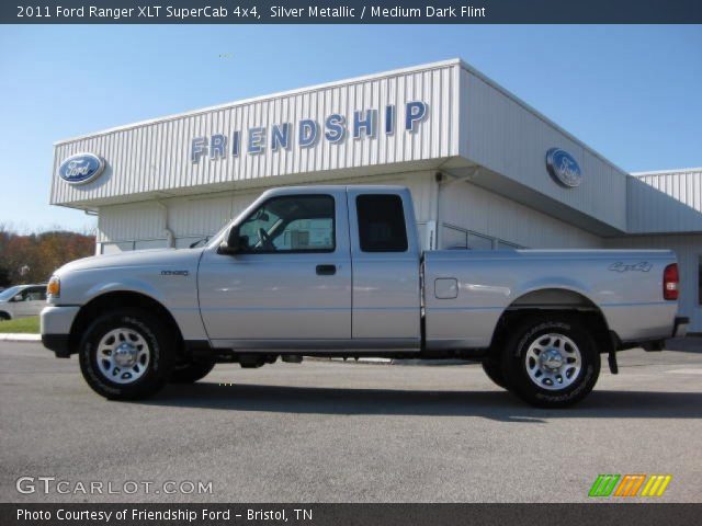 2011 Ford Ranger XLT SuperCab 4x4 in Silver Metallic