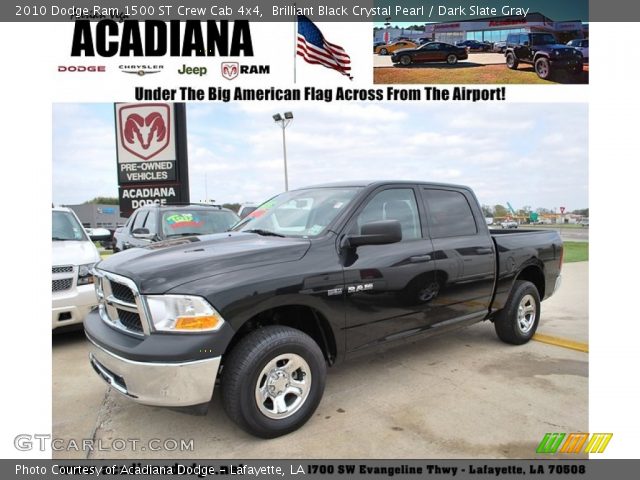 2010 Dodge Ram 1500 ST Crew Cab 4x4 in Brilliant Black Crystal Pearl