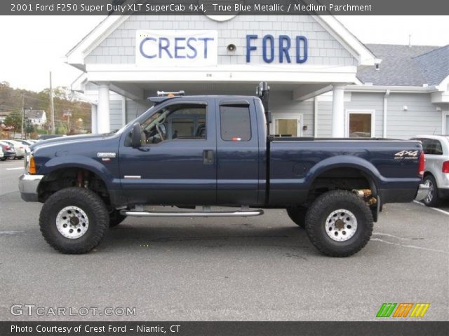 2001 Ford F250 Super Duty XLT SuperCab 4x4 in True Blue Metallic