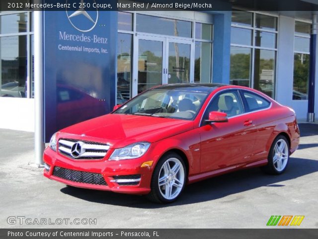2012 Mercedes-Benz C 250 Coupe in Mars Red
