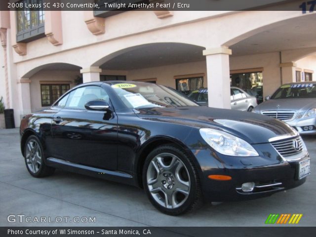 2008 Lexus SC 430 Convertible in Twilight Amethyst Pearl