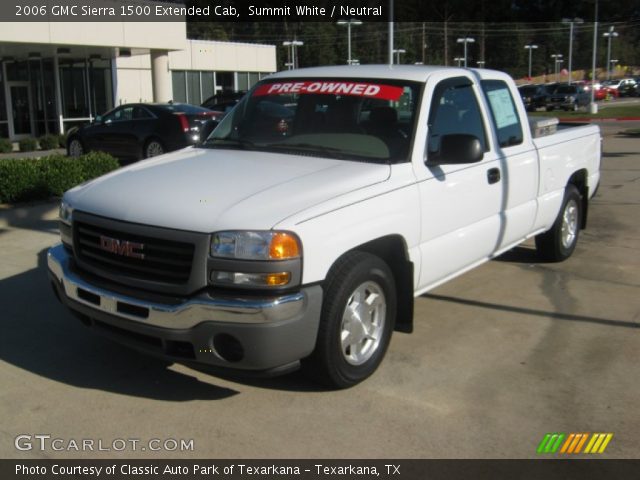 2006 GMC Sierra 1500 Extended Cab in Summit White