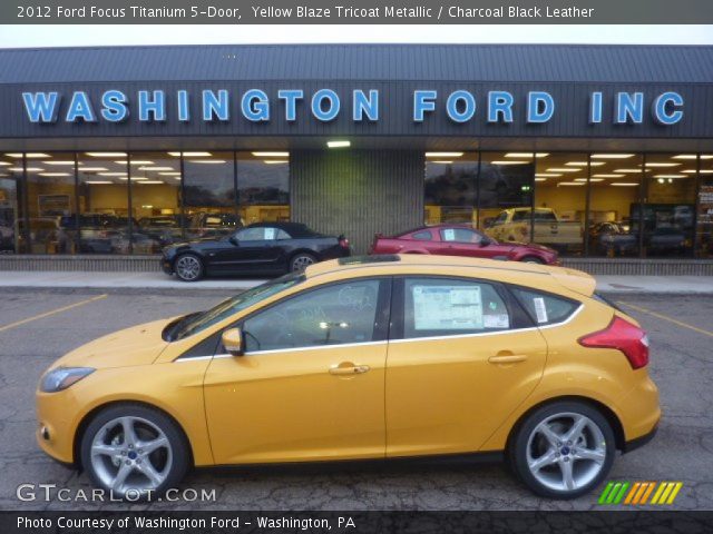 2012 Ford Focus Titanium 5-Door in Yellow Blaze Tricoat Metallic