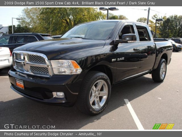 2009 Dodge Ram 1500 Sport Crew Cab 4x4 in Brilliant Black Crystal Pearl