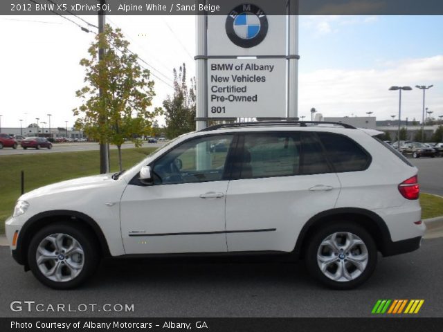 2012 BMW X5 xDrive50i in Alpine White