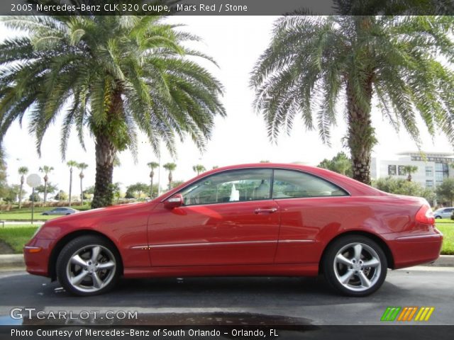 2005 Mercedes-Benz CLK 320 Coupe in Mars Red