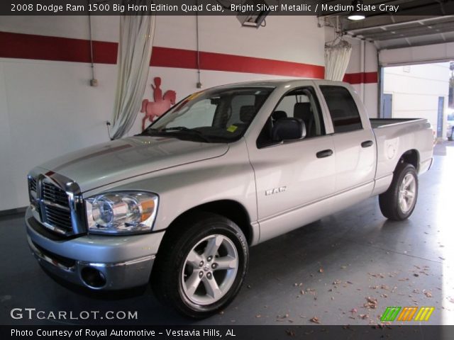 2008 Dodge Ram 1500 Big Horn Edition Quad Cab in Bright Silver Metallic