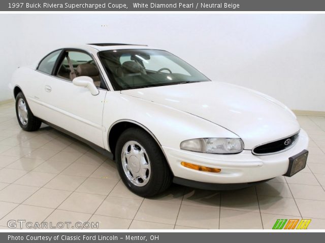 1997 Buick Riviera Supercharged Coupe in White Diamond Pearl