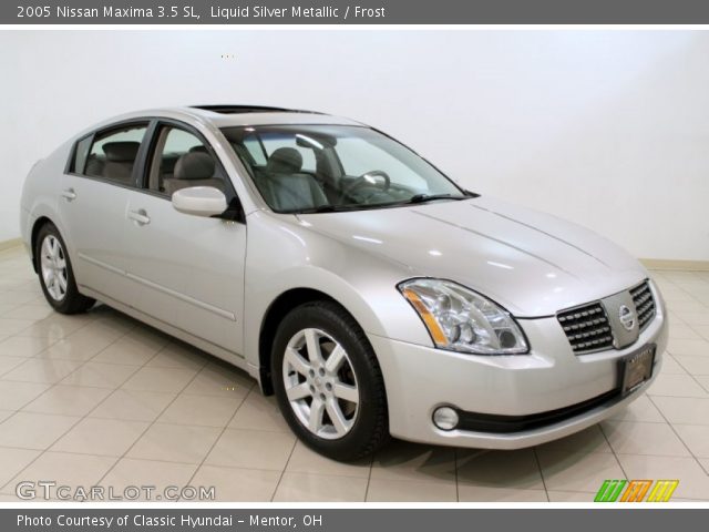 2005 Nissan Maxima 3.5 SL in Liquid Silver Metallic