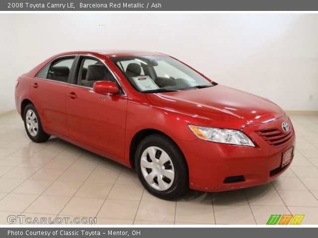 2008 Toyota Camry LE in Barcelona Red Metallic