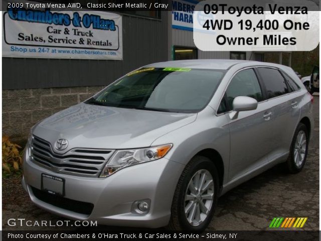2009 Toyota Venza AWD in Classic Silver Metallic